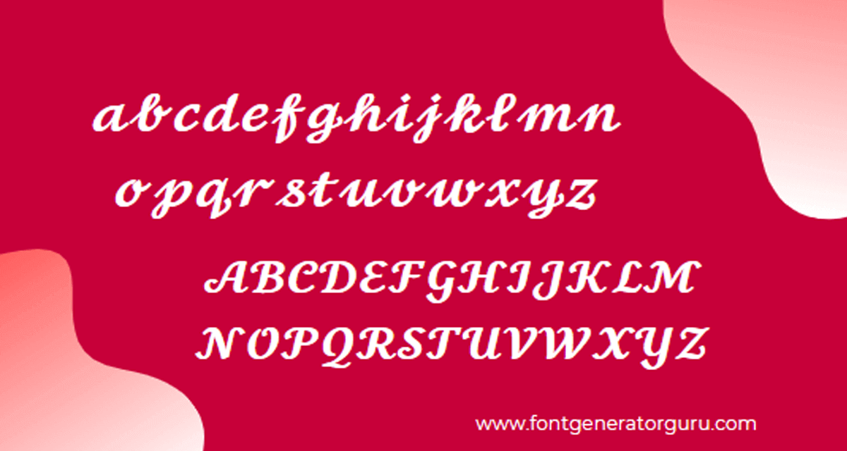 cursive word font generator